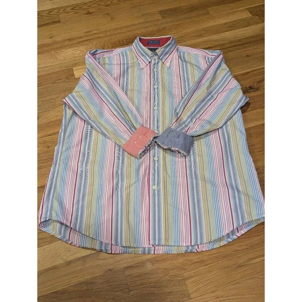RARE Vintage Faconnable Club Collection Medium Golf Button Down Shirt Hong Kong